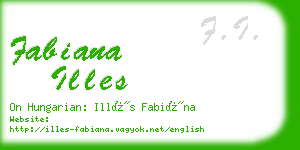 fabiana illes business card